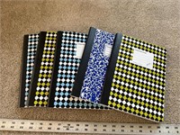 (5) new journals Composition notebooks