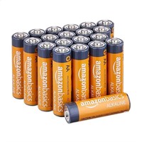 Amazon Basics 20-Pack AA Alkaline Batteries, 1.5