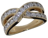 14kt Gold Brilliant 1.54 ct Diamond Designer Ring
