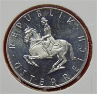 1965 Austria Silver 5 Shilling Proof