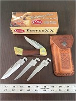New Case XX Changer pocket knife with leather