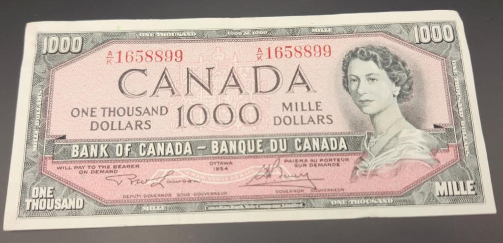 1954 DEVIL FACE $1000 BILL