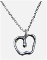 Tiffany & Co. Sterling Silver Apple Necklace