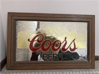 Vintage Coors beer mirror 27“ x 18“