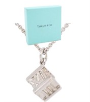 Tiffany & Co. Atlas Cube Necklace