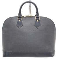 Louis Vuitton Black Epi Alma Handbag