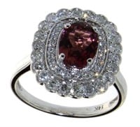 14kt Gold 1.90 ct Pink Tourmaline & Diamond Ring