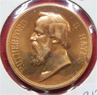 Rutherford B Hayes Inaugural Medal