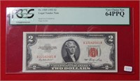 1953 $2 US Note PCGS 64 PPQ