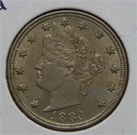 1883 Liberty V Nickel - No Cents