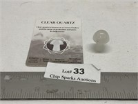 Clear Quartz Healing Gemstone Mushrooms w/ Card