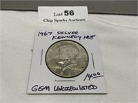 1967 Silver GEM UNC Kennedy Half Dollar