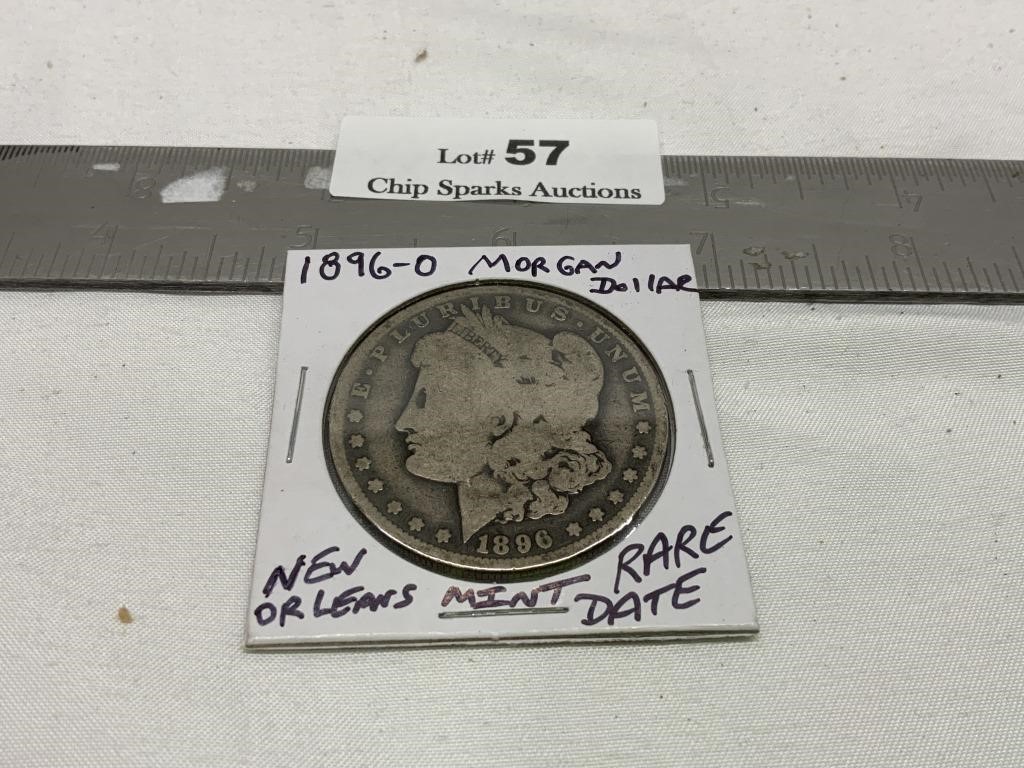 1896O Morgan Silver Dollar Rare New Orleans Mint