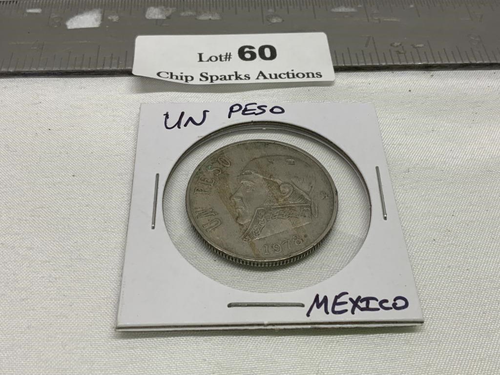 un Peso Mexico Coin