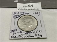 1968D Silver GEM UNC Kennedy Half Dollar