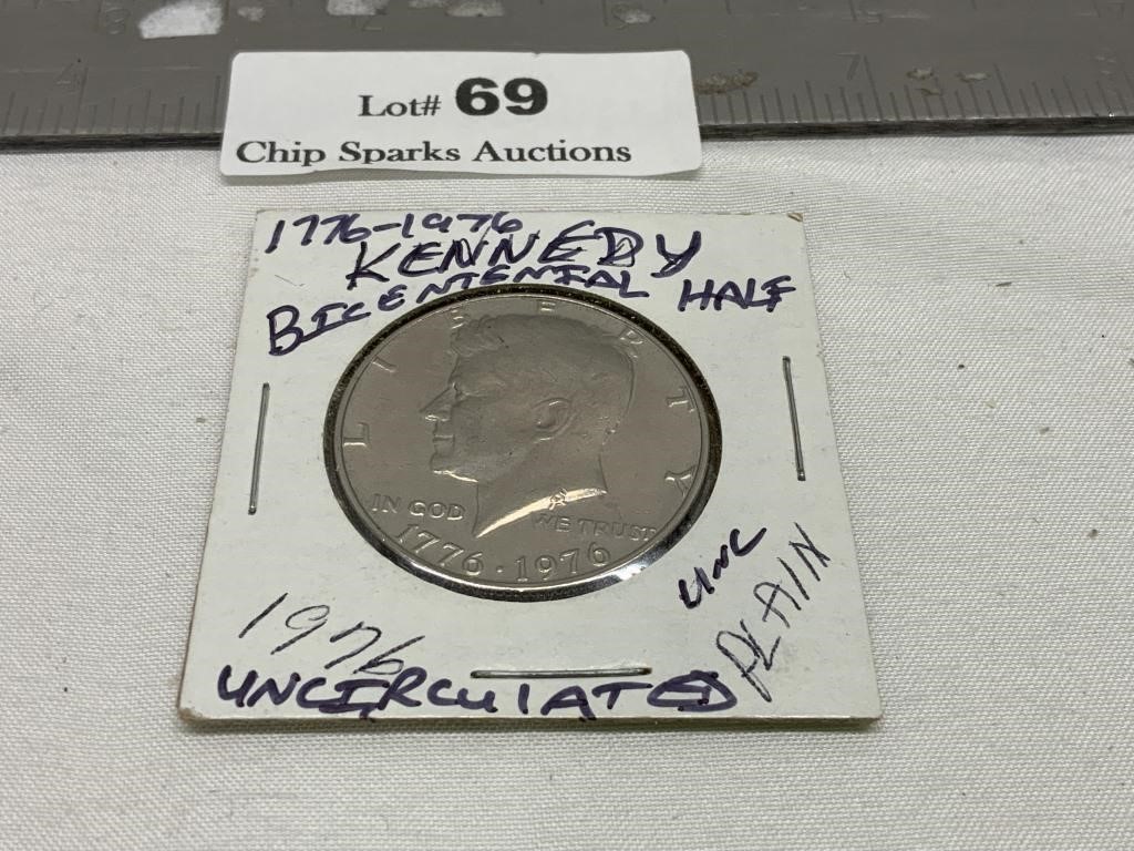 1776-1976 UNC Kennedy Bicentennial Half Dollar