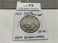 1965 Silver GEM UNC Kennedy Half Dollar