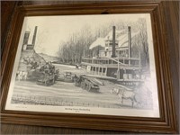 Bowling Green Boatlanding circa 1890 Framed
