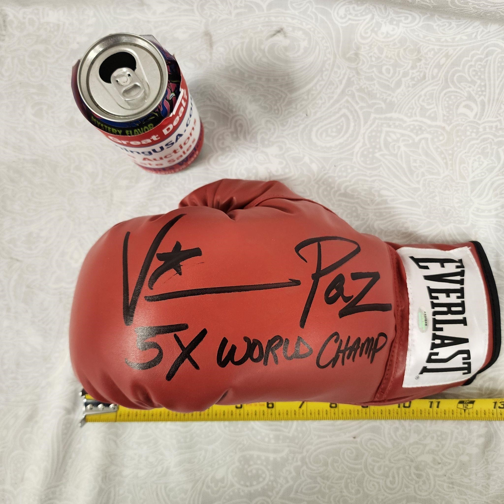 Vinny Paz 5X Champ Signed Boxing Glove COA