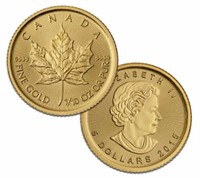1/10 oz Gold Maple Leaf (Year Varies - Sealed)