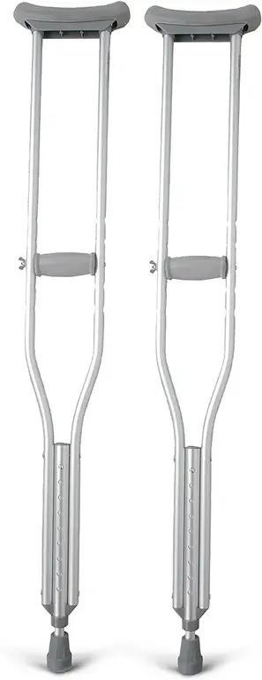 Medline Standard Aluminum Crutches, Medium (pack o