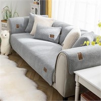 vctops Sherpa Fleece Sofa Couch Covers Super Soft