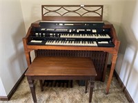 Vintage Hammond Rhythm II Organ with Bench- Works!