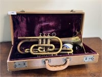 Vintage Ambassador Trumpet with Case