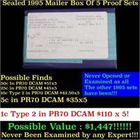 Original sealed box 5- 1995 United States Mint Pro