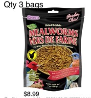 3 x Garden Chic! Dried Mealworms for Wild Birds -