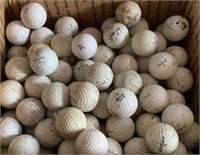 100 golf balls, used, not cleaned