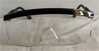 Safety glasses, plastic, ear pieces adjust length