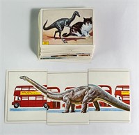 1986 Dinosaurs Prehistoric Animals Stickers Double