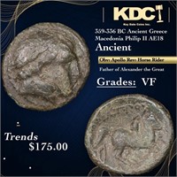 359-336 BC Ancient Greece Macedonia Philip II AE18