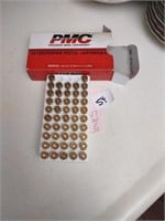 PMC centerfire pistol cartridges. 47 count only.