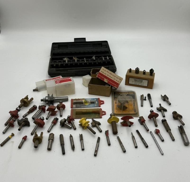 Large Assortment Router and Shaper Bits