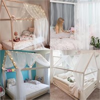 Bed Canopy for Girls,King Canopy Bed Curtains
