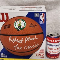 Robert Parish Signed Boston Celtics Basketball COA