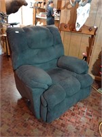 Brown swivel rocking recliner. Will need to be