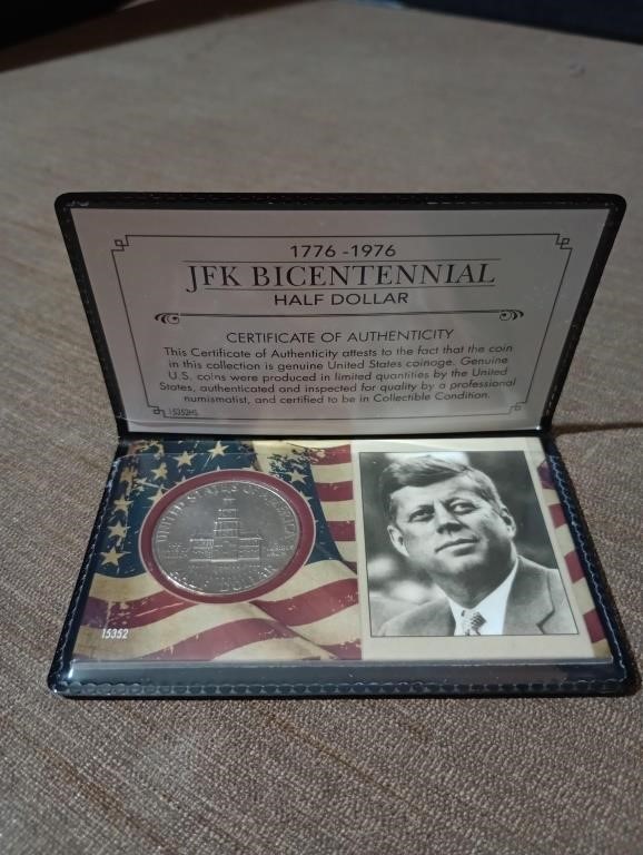 JFK bicentennial half dollar. Photos don't show