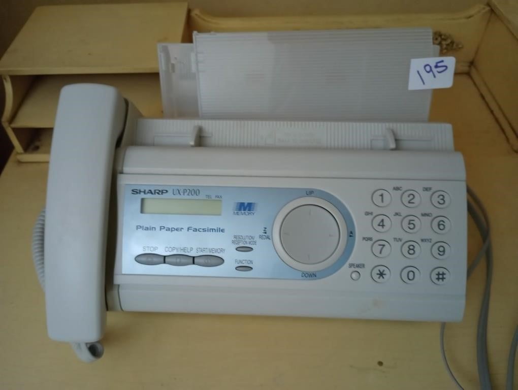 Sharp UX-P200 plain paper fax machine. Not tested