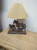 Vtg Clydesdale lamp