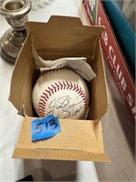Autographed Baseball-Matt Morris, Mike Matheny,