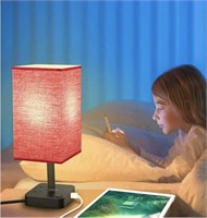 COZOO USB Bedside Table Desk Lamp with 3 USB Ch...