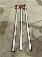 3 aluminum 64" bar clamps