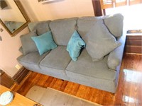 Blue Couch & Pillows