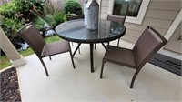 5PC OUTDOOR TABLE & CHAIRS