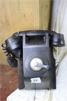 Black Windup Telephone some,a/f