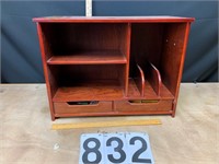 Wood desk top w/pigeon holes & Drawers