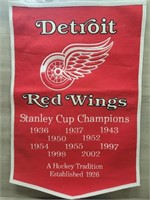 Detroit Red Wings Wool Banner by Winning Streak